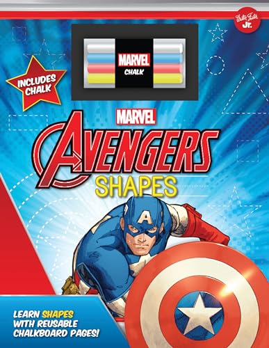 Beispielbild fr Marvel's Avengers Chalkboard Shapes : Learn Shapes with Reusable Chalkboard Pages! zum Verkauf von Better World Books