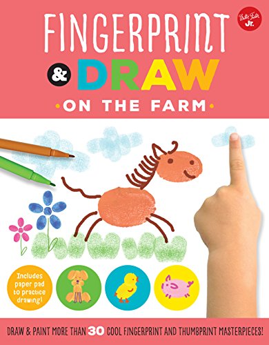 Beispielbild fr Fingerprint & Draw: On the Farm: Draw & paint more than 30 cool fingerprint and thumbprint masterpieces (Drawing with your Fingers) zum Verkauf von WorldofBooks