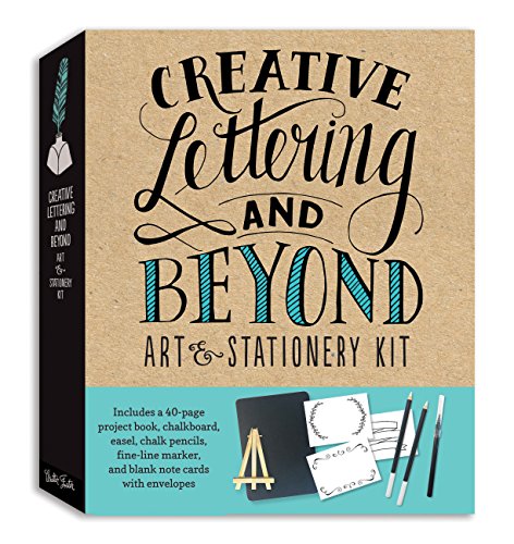 Imagen de archivo de Creative Lettering and Beyond Art Stationery Kit: Includes a 40-page project book, chalkboard, easel, chalk pencils, fine-line marker, and blank note cards with envelopes (Creative.and Beyond) a la venta por Off The Shelf