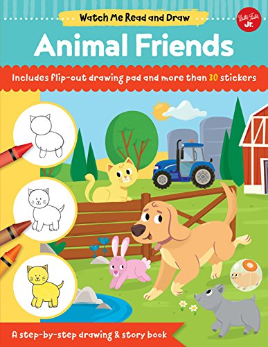 Beispielbild fr Watch Me Read and Draw: Animal Friends: A Step-By-Step Drawing & Story Book zum Verkauf von ThriftBooks-Atlanta