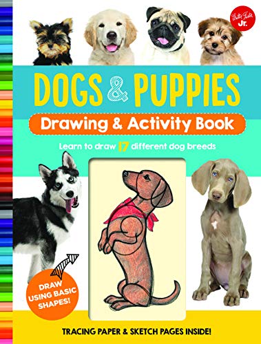 Beispielbild fr Dogs and Puppies Drawing and Activity Book : Learn to Draw 17 Different Dog Breeds zum Verkauf von Better World Books