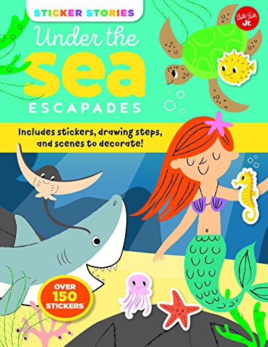 Beispielbild fr Sticker Stories: Under the Sea Escapades: Includes stickers, drawing steps, and scenes to decorate! zum Verkauf von Bookmonger.Ltd