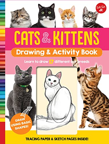 Beispielbild fr Cats and Kittens Drawing and Activity Book : Learn to Draw 17 Different Cat Breeds - Tracing Paper and Sketch Pages Inside! zum Verkauf von Better World Books