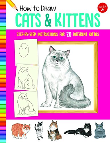 Beispielbild fr How to Draw Cats Kittens Stepbystep instructions for 20 different kitties Learn to Draw zum Verkauf von PBShop.store US