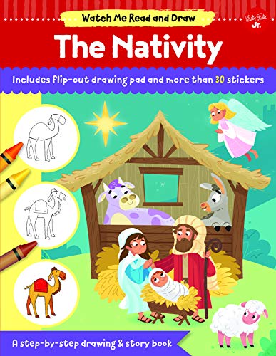 Beispielbild fr Watch Me Read and Draw: The Nativity: A step-by-step drawing & story book zum Verkauf von PlumCircle