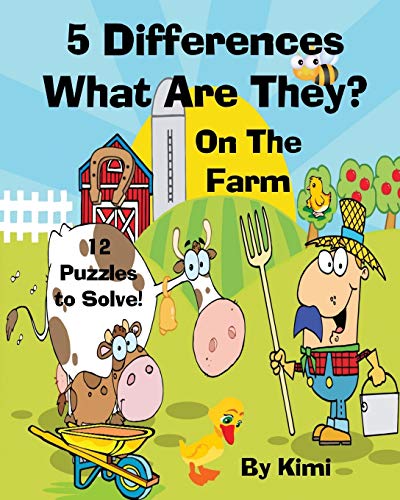 Stock image for 5 Differences- What Are They? - On the Farm- For Kids (Kids Series) for sale by Lucky's Textbooks