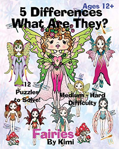 Stock image for 5 Differences- What Are They?- Fairies: Medium to Hard Difficulty Series for sale by Lucky's Textbooks