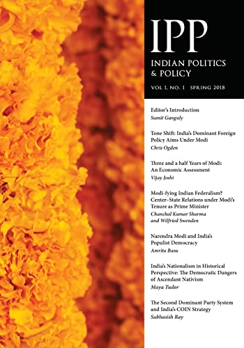 Imagen de archivo de Indian Politics & Policy: Vol. 1, No. 1, Spring 2018 a la venta por Lucky's Textbooks