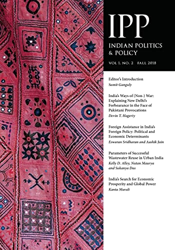 Imagen de archivo de Indian Politics & Policy: Vol. 1, No. 2, Fall 2018 a la venta por Lucky's Textbooks