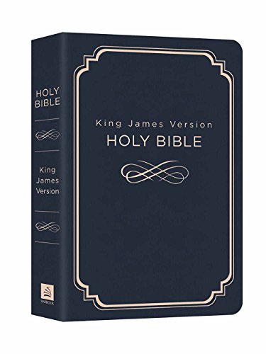 Beispielbild fr Holy Bible: King James Version, Navy Blue, Red Letter Edition, Deluxe Gift & Award (King James Bible) zum Verkauf von GF Books, Inc.