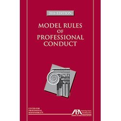 Imagen de archivo de Model Rules of Professional Conduct, 2016 Edition a la venta por Better World Books