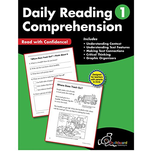9781634459785: Daily Reading Comprehension Grade 1 (Chalkboard Publishing Workbooks)