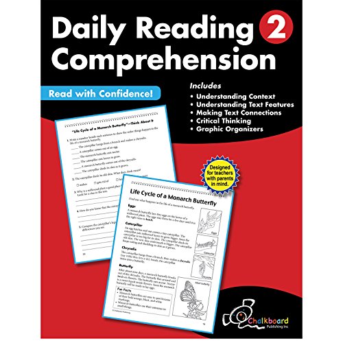 Stock image for Daily Reading Comprehension Grade 2 (Chalkboard Publishing Workbooks) for sale by GF Books, Inc.