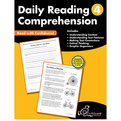 9781634459815: Daily Reading Comprehension Grade 4 (Chalkboard Publishing Workbooks)