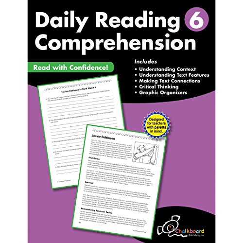 Stock image for Daily Reading Comprehension Grade 6 (Chalkboard Publishing Workbooks) for sale by Once Upon A Time Books