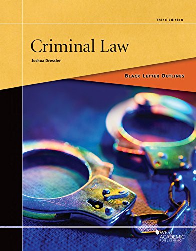 

Black Letter Outline on Criminal Law (Black Letter Outlines)