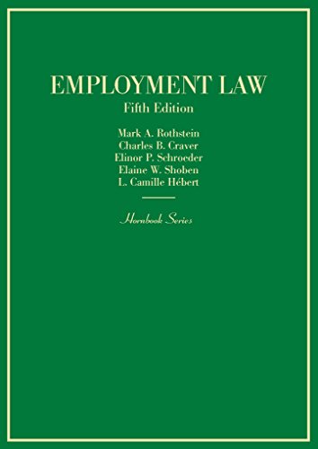 Stock image for Employment Law (Hornbooks) for sale by ThriftBooks-Atlanta