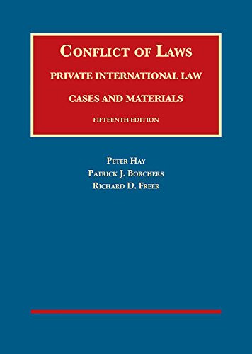 Stock image for Conflict of Laws, Private International Law, Cases and Materials (University Casebook Series) for sale by HPB-Red