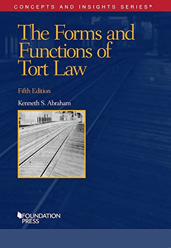 Stock image for The Forms and Functions of Tort Law (Concepts and Insights) for sale by FamBookVentures