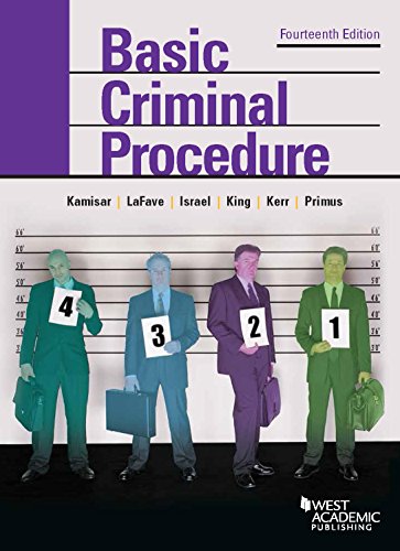 Beispielbild fr Basic Criminal Procedure: Cases, Comments and Questions (American Casebook Series) zum Verkauf von HPB-Red