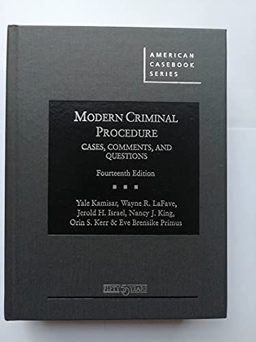 Imagen de archivo de Modern Criminal Procedure, Cases, Comments, & Questions - CasebookPlus (American Casebook Series) a la venta por SecondSale