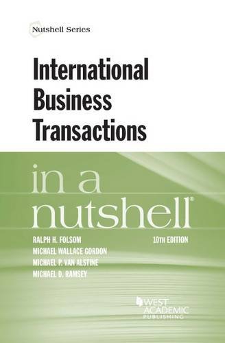 Stock image for International Business Transactions in a Nutshell (Nutshells) for sale by ThriftBooks-Atlanta