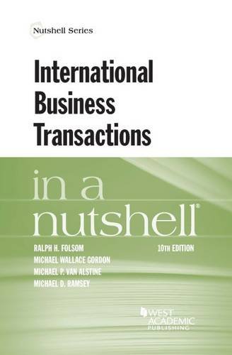 Stock image for International Business Transactions in a Nutshell (Nutshells) for sale by Blue Vase Books