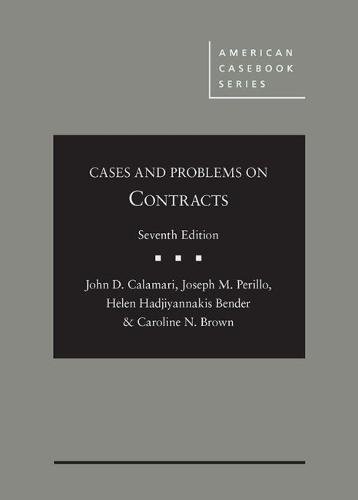 Imagen de archivo de Cases and Problems on Contracts (American Casebook Series) a la venta por BooksRun