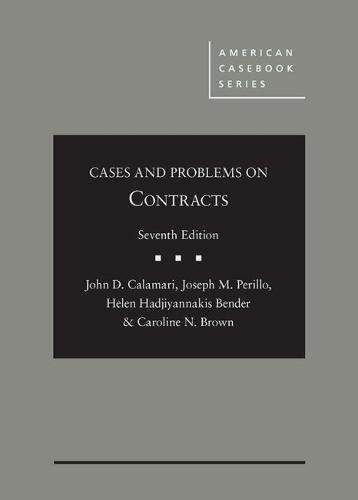 Stock image for Cases and Problems on Contracts (American Casebook Series) for sale by BooksRun