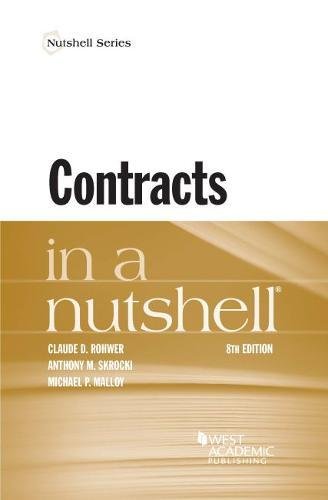 Imagen de archivo de Contracts in a Nutshell (Nutshells) a la venta por Ergodebooks