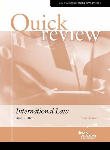 Stock image for Quick Review of International Law (Quick Reviews) for sale by SGS Trading Inc