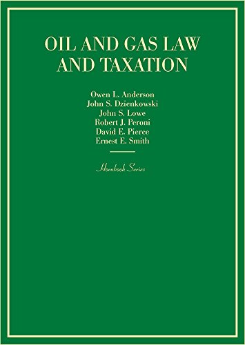 Imagen de archivo de Oil and Gas Law and Taxation (Hornbooks) a la venta por HPB-Red