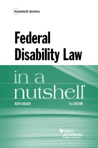 Stock image for Federal Disability Law in a Nutshell for sale by Better World Books