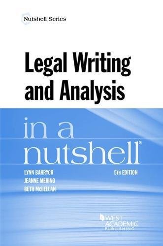 Stock image for Legal Writing and Analysis in a Nutshell for sale by THE SAINT BOOKSTORE