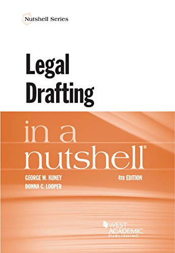 Imagen de archivo de Legal Drafting in a Nutshell (Nutshells) a la venta por BooksRun