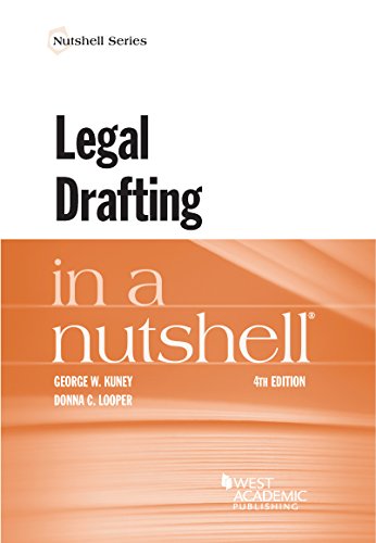 9781634603195: Legal Drafting in a Nutshell (Nutshells)