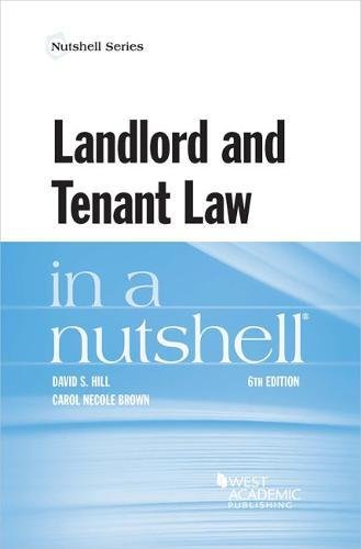 Beispielbild fr Landlord and Tenant Law in a Nutshell zum Verkauf von THE SAINT BOOKSTORE