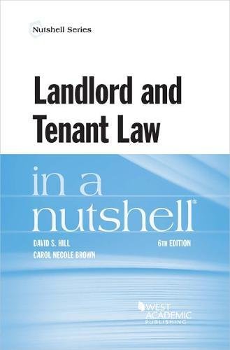 9781634603232: Landlord and Tenant Law in a Nutshell (Nutshell Series)