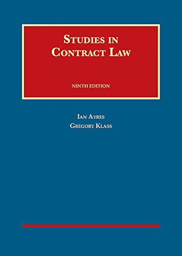 Immagine stock per Studies in Contract Law