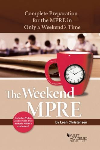 Imagen de archivo de The Weekend MPRE: Complete Preparation for the MPRE in Only A Weekend  s Time (Career Guides) a la venta por GoldenWavesOfBooks