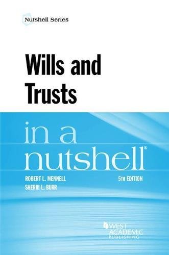 Stock image for Wills and Trusts in a Nutshell (Nutshells) for sale by BooksRun