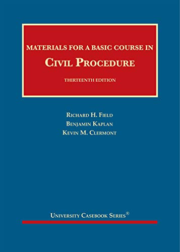 Beispielbild fr Materials for a Basic Course in Civil Procedure (University Casebook Series) zum Verkauf von BooksRun