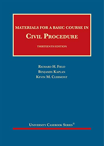 9781634605281: Materials for a Basic Course in Civil Procedure (University Casebook Series)