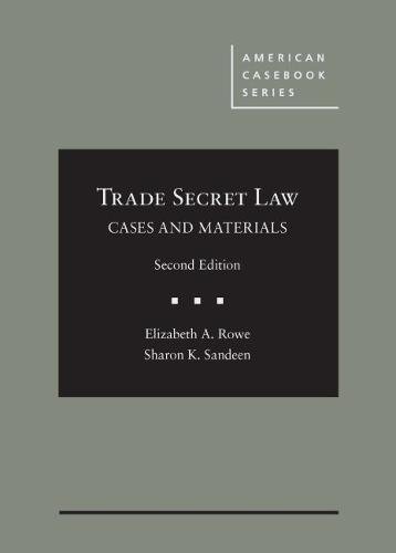 Stock image for Cases and Materials on Trade Secret Law (American Casebook Series) for sale by One Planet Books