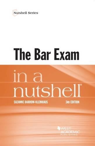 Imagen de archivo de The Bar Exam in a Nutshell (Nutshells) a la venta por HPB-Red