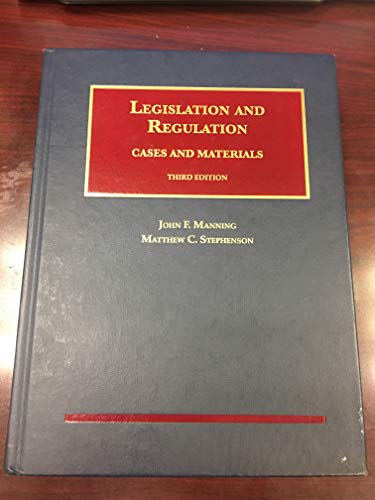 Stock image for Legislation and Regulation for sale by Better World Books