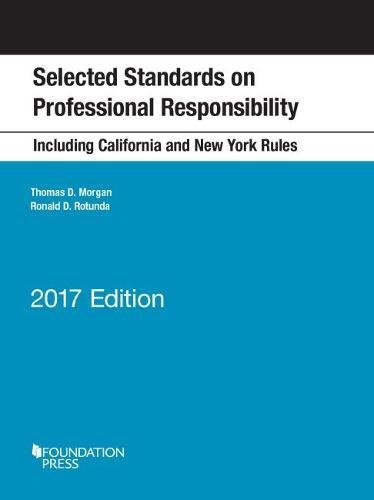 Beispielbild fr Selected Standards on Professional Responsibility zum Verkauf von Better World Books: West