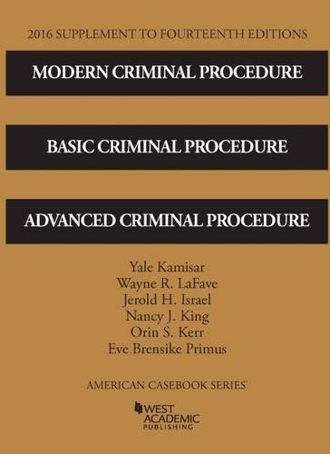 Beispielbild fr Modern Criminal Procedure, Basic Criminal Procedure, and Advanced Criminal Procedure zum Verkauf von Better World Books