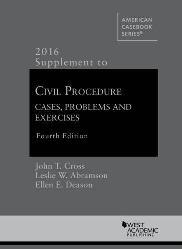 9781634607834: Civil Procedure, Cases, Problems and Exercises (American Casebook Series)