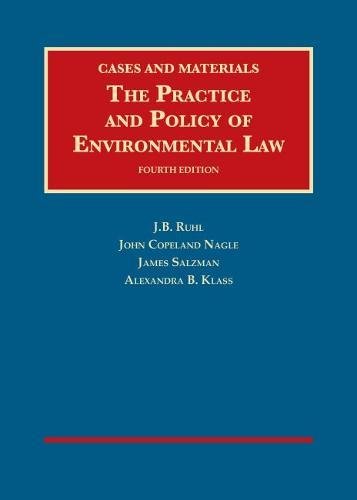 Beispielbild fr The Practice and Policy of Environmental Law (University Casebook Series) zum Verkauf von Bulrushed Books